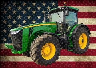 puzzle s traktorem John Deere 8320R
