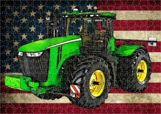 puzzle s traktorem John Deere 9560R