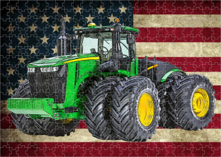 puzzle s traktorem John Deere 9620R