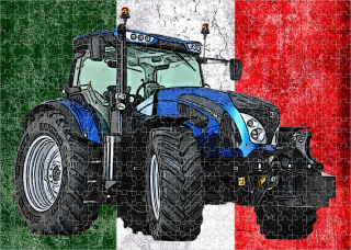 puzzle s traktorem Landini 215