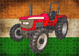 puzzle s traktorem MAHINDRA 5530