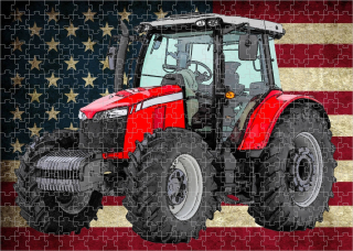 puzzle s traktorem Massey Ferguson 6713R