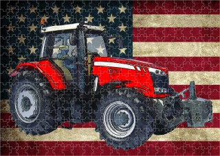 puzzle s traktorem Massey Ferguson 7726