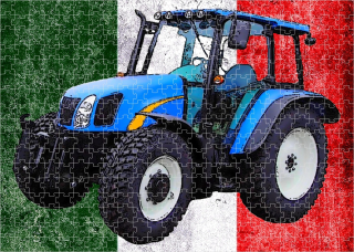 puzzle s traktorem NEW HOLLAND T5050