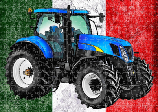 puzzle s traktorem NEW HOLLAND T7070