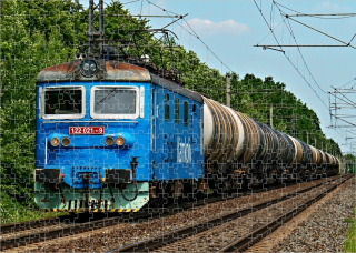 puzzle s lokomotivou 122 021-9