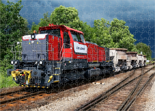 puzzle s lokomotivou 741 719-9 