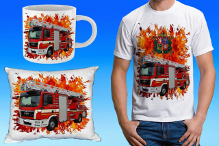 dárkový set hasiči MAN žebřík