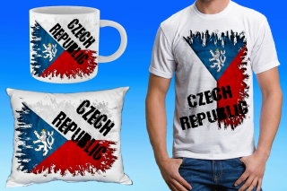 dárkový set s vlajkou Česká republika