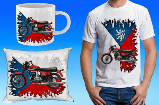 dárkový set s motorkou ČZ 175