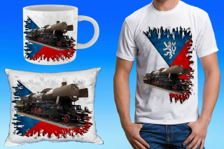 dárkový set s lokomotivou  555