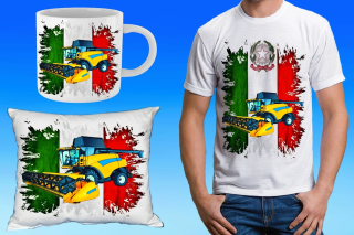 dárkový set s kombajnem New Holland cr9090