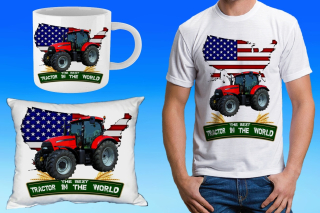 dárkový set s traktorem CASE IH 140 PUMA