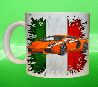 hrnek s Lamborghini Aventador