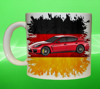 hrnek s Porsche Panamera