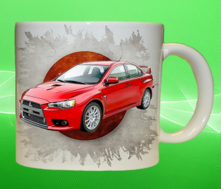 hrnek s Mitsubishi Lancer 
