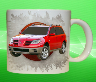 hrnek s Mitsubishi Outlander 