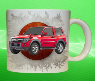 hrnek s Mitsubishi Pajero 