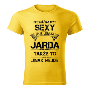 tričko se jménem JARDA žlutý melír M