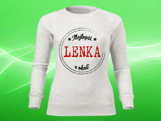 dámská mikina se jménem Lenka