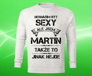 pánská mikina se jménem MARTIN