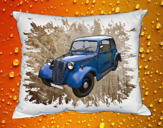 Polštář  57 veterán  auto České výroby hnědé 