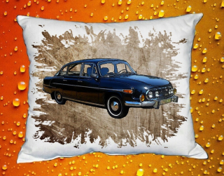 Polštář  603 veterán  auto České výroby hnědé 