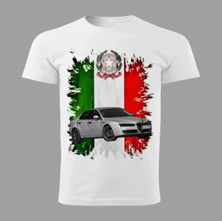 pánské tričko  Alfa Romeo 159 bílé vel. L