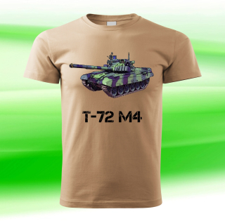 tričko s vojenskou technikou tank T-72 M4