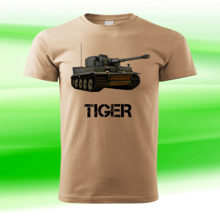 tričko s vojenskou technikou tank TIGER 