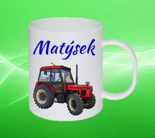 Plastový hrneček Zetor 7745 r s vlastním jménem 