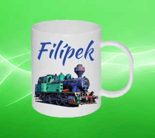 Plastový hrneček lokomotiva s vlastním jménem 1