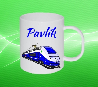 Plastový hrneček lokomotiva s vlastním jménem 3