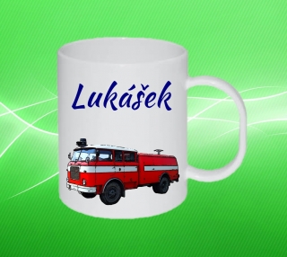 Plastový hrneček hasičské auto s vlastním jménem 1