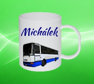 Plastový hrneček autobus s vlastním jménem 