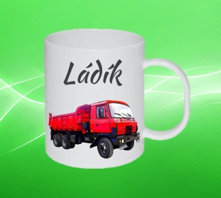 Plastový hrneček nákladní auto s vlastním jménem 2