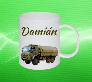 Plastový hrneček vojenské auto s vlastním jménem 