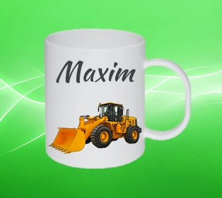 Plastový hrneček nakladač s vlastním jménem 