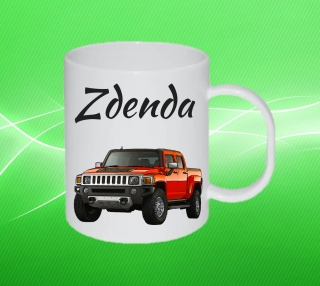 Plastový hrneček sportovní auto s vlastním jménem 