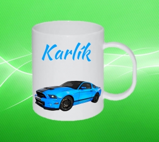 Plastový hrneček sportovní auto s vlastním jménem 2