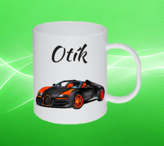 Plastový hrneček BUGATTI s vlastním jménem 6