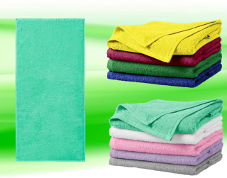 Moon River vyšívaný ručník se jménem mátový 50 x 100 cm