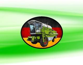 nášivka s kombajnem CLAAS DOMINATOR 76