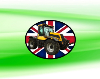 nášivka s traktorem JCB Fastrac 3185