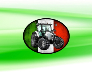 nášivka s traktorem Lamborghini