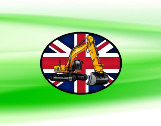 nášivka s bagrem JCB  JS290