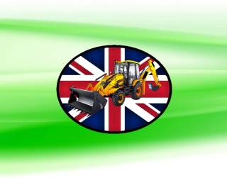 nášivka s bagrem JCB 3DX