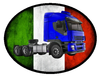nášivka náklaďák tahač Iveco Stralis modré
