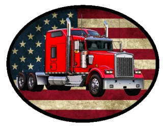 nášivka náklaďák tahač Kenworth W900L