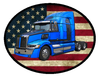 nášivka náklaďák tahač WESTERN STAR 5700XE